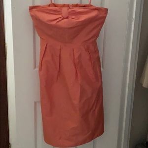 Silk strapless dress